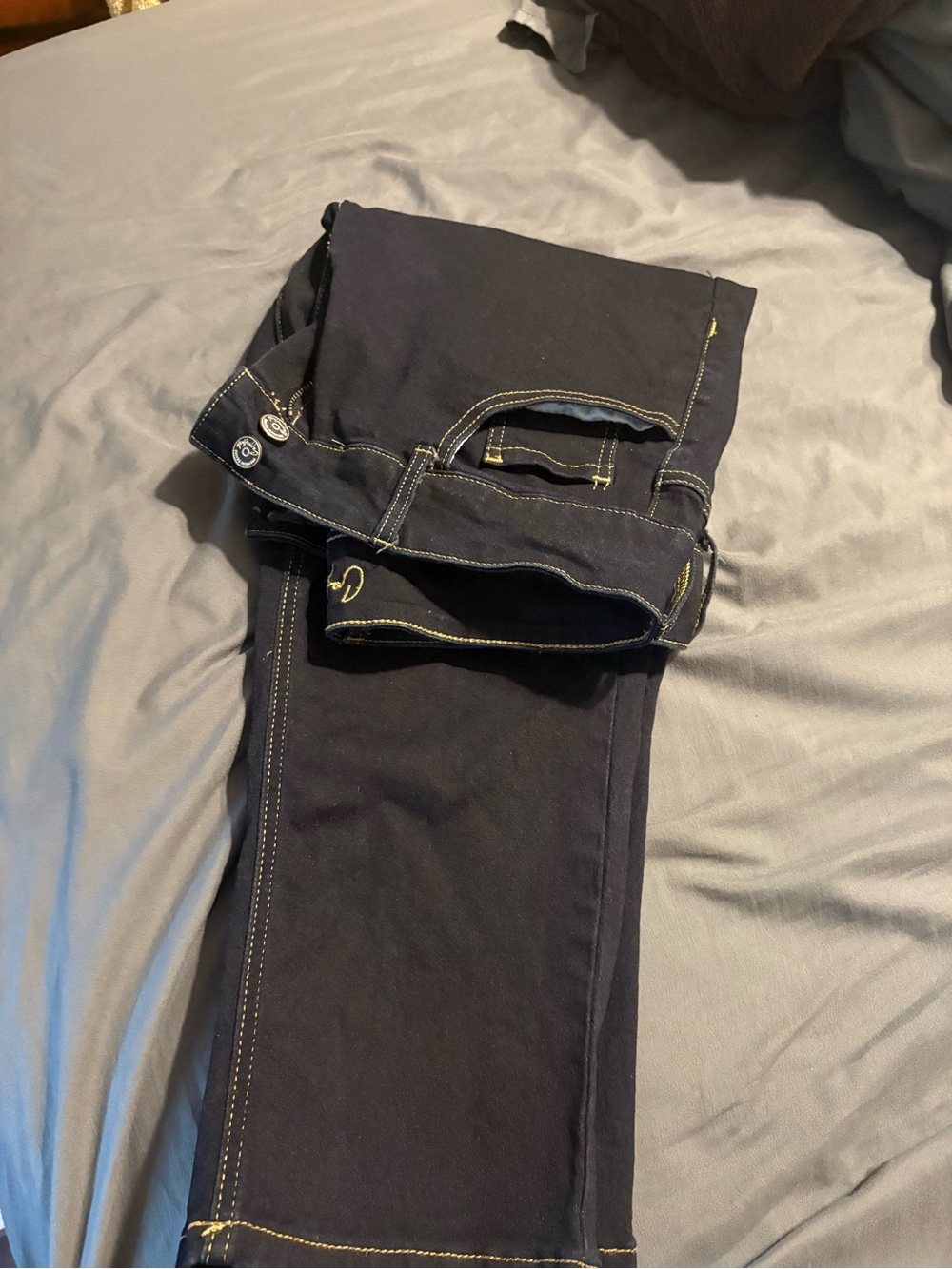 Copperflash Cropped Jeans in Dark Navy